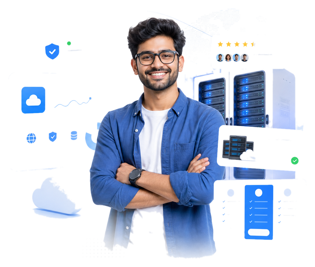 Digi Hosting support professional with hosting dashboard